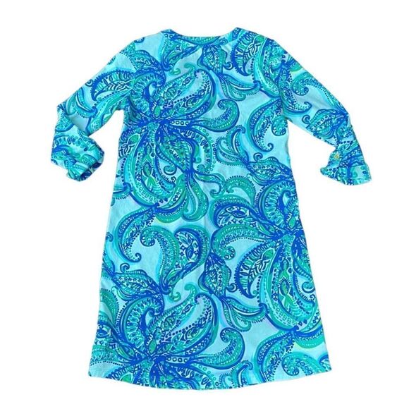 Lilly Pulitzer Rossmore V-Neck Dress Small Pima Cotton - Picture 3 of 6
